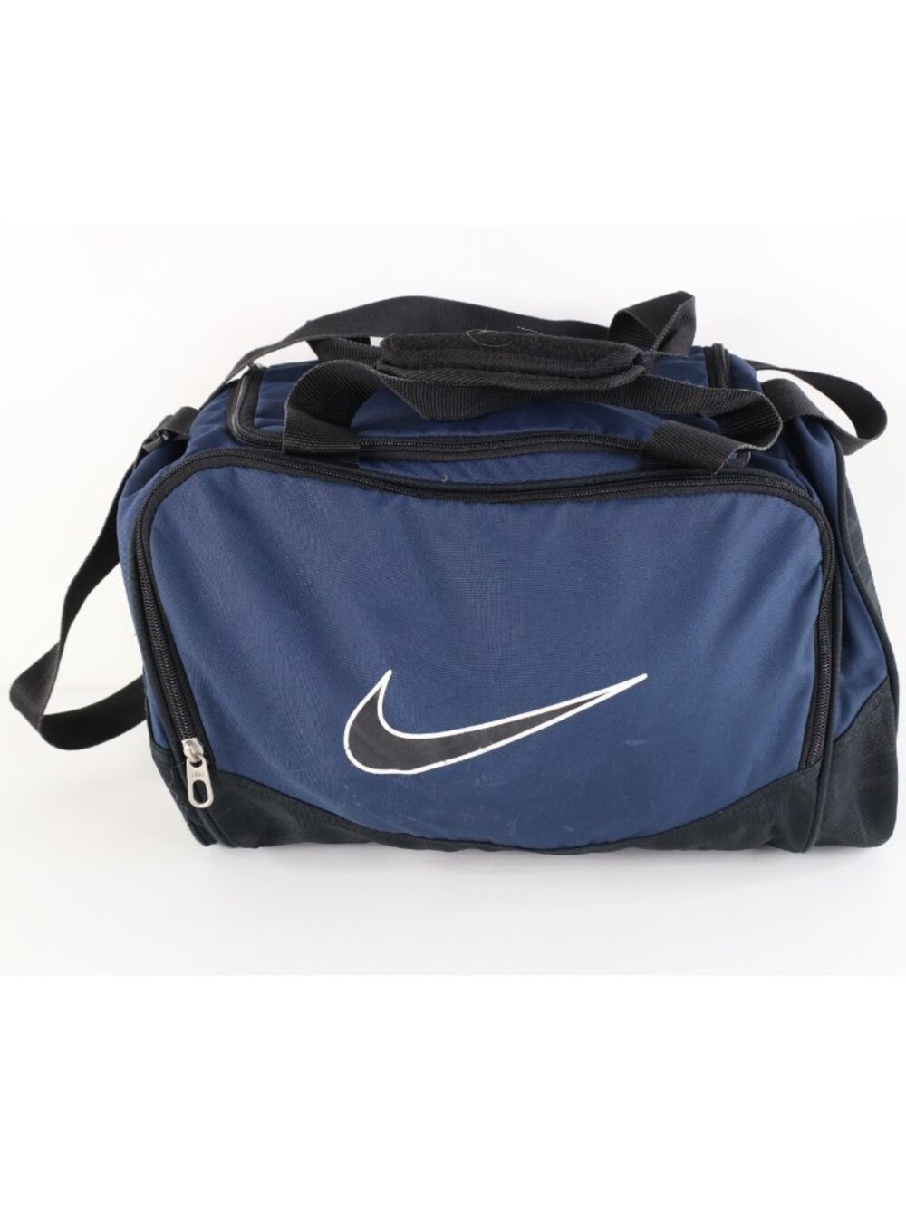 Vintage Y2K Nike Travis Scott Big Swoosh Logo Duffel Bag Carry On Gym Navy Blue